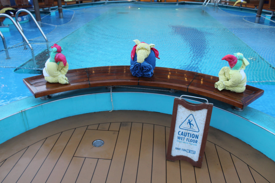 Carnival Breeze Towel Animals By The Pool