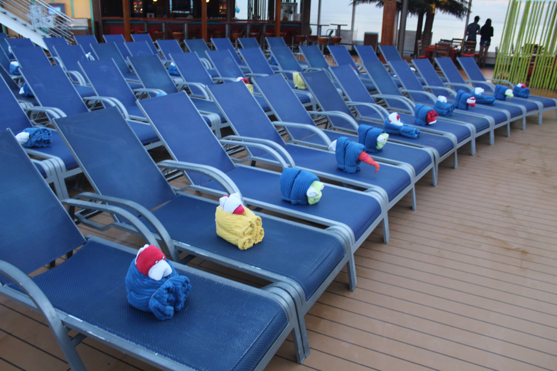 Carnival Breeze Towel Animals By The Pool