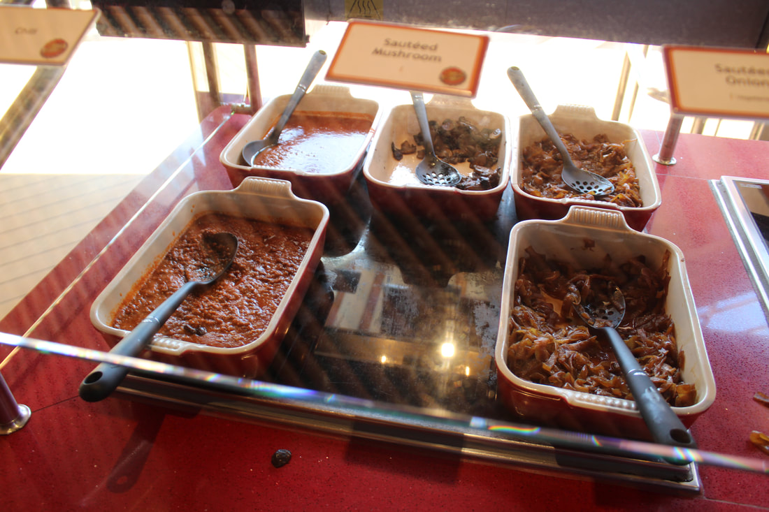 Carnival Breeze Guy's Burger Joint Toppings Bar 