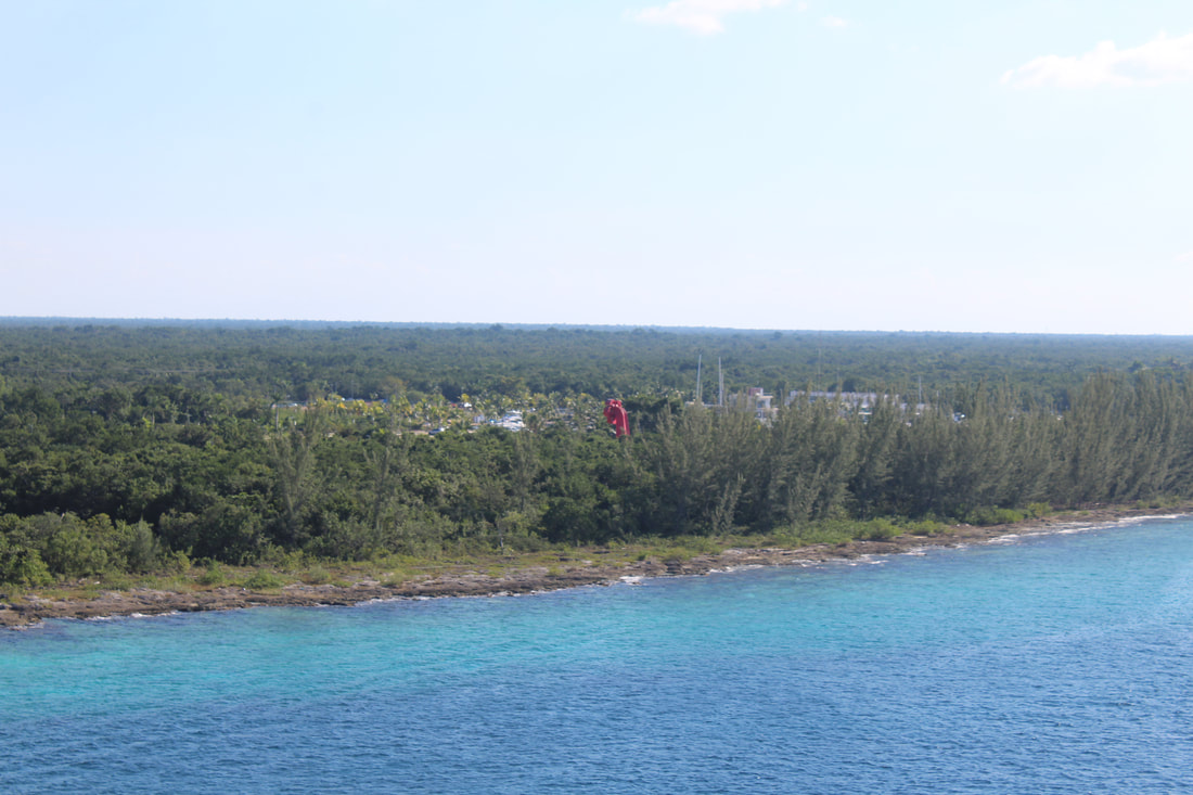 Cozumel Shoreline view from Carnival Breeze