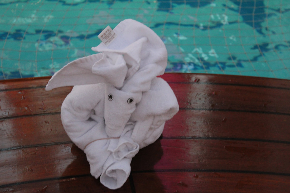 Carnival Breeze Towel Animal By The Pool