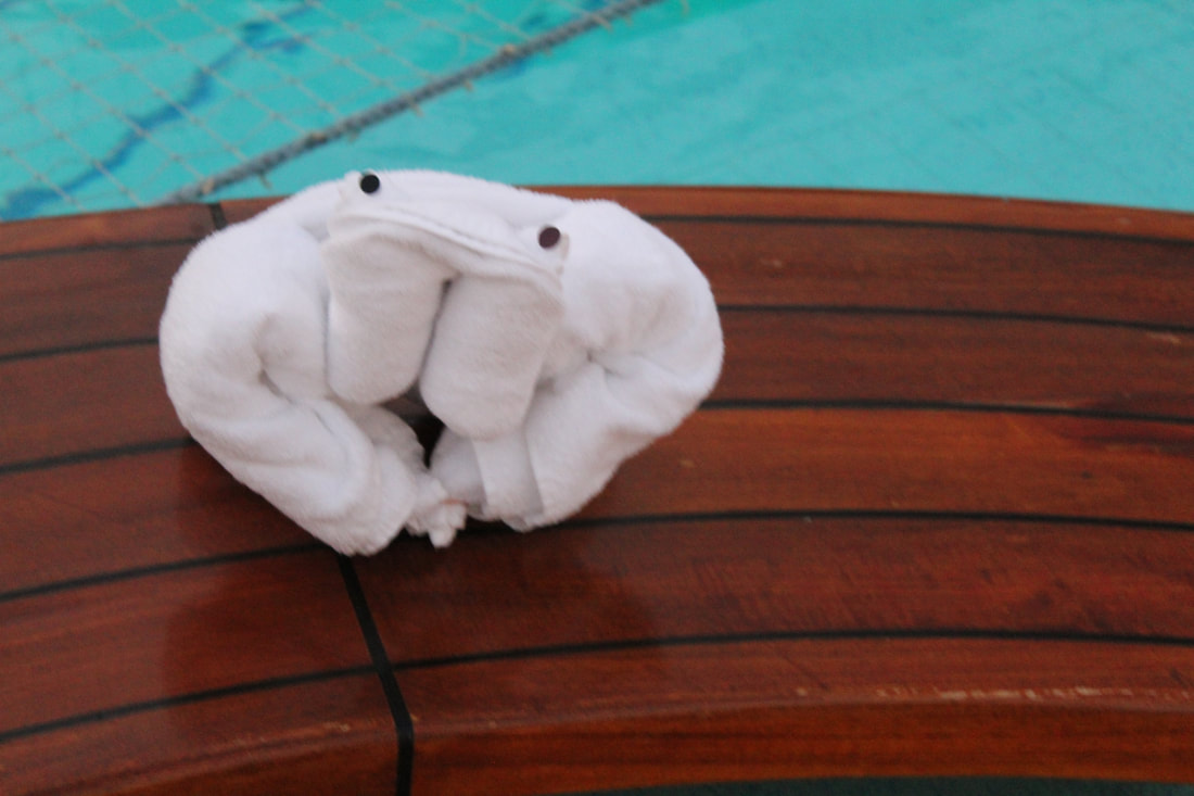 Carnival Breeze Towel Animal By The Pool