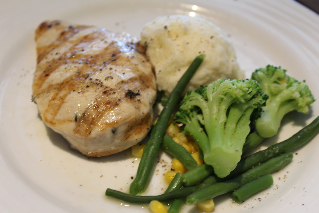 Carnival Breeze Grilled Chicken Beast Main Course Dinner