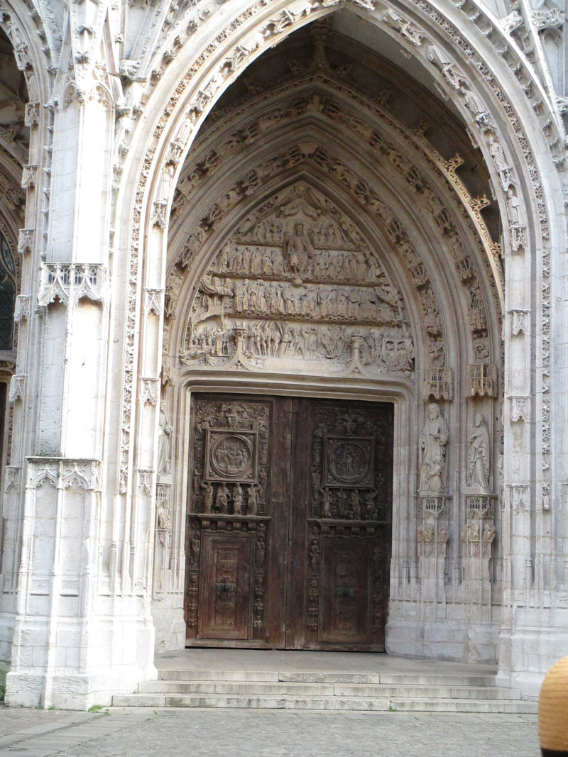 Front door of St. Owen's Abbey