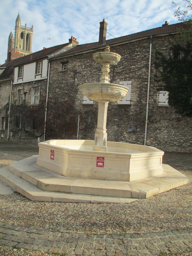 Fountain near church