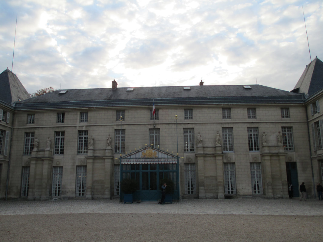 Up-close view of chateau