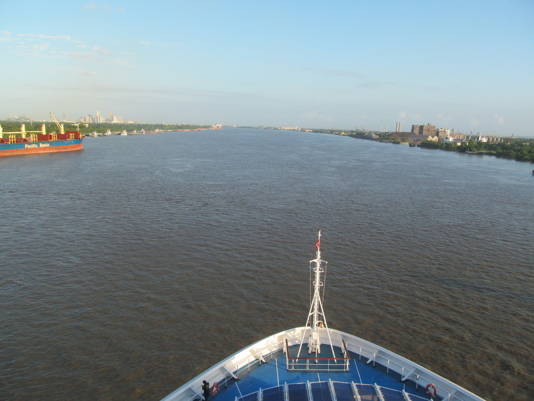 Carnival Triumph Sailing On The Mississippi River