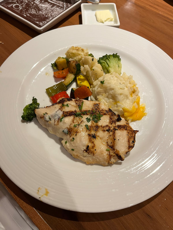 Carnival Cruise Grilled Chicken Breast Main Course