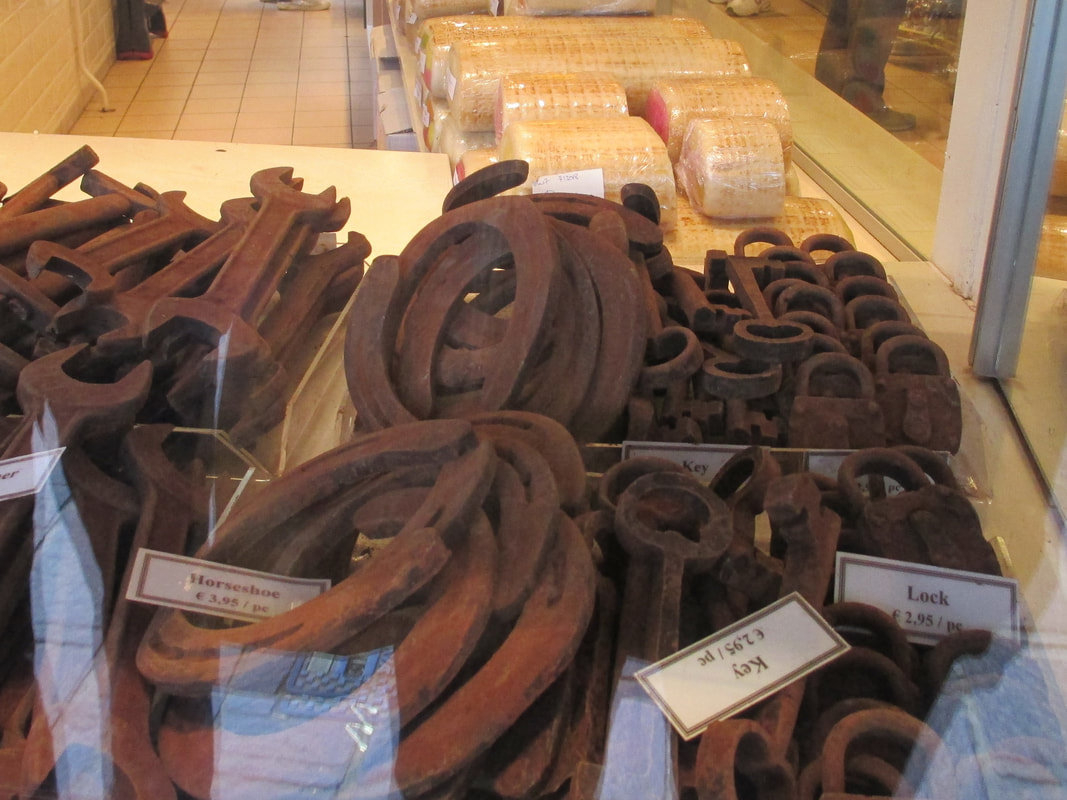 Chocolate Horseshoes, Keys, Locks, and Various Tools