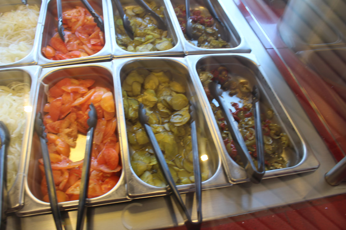 Carnival Breeze Guy's Burger Joint Toppings Bar