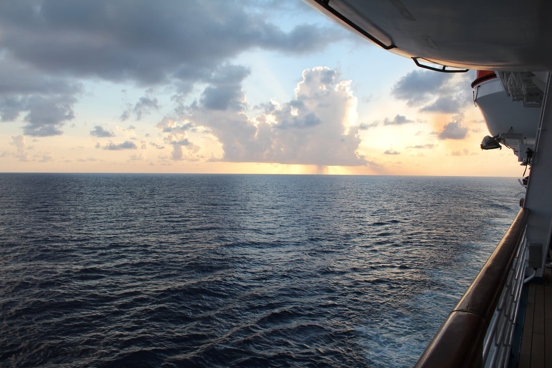 Carnival Freedom Sunset From Deck 3 