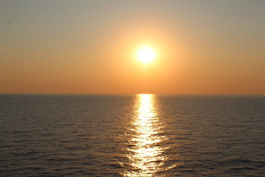 View Of Sunset From Carnival Breeze