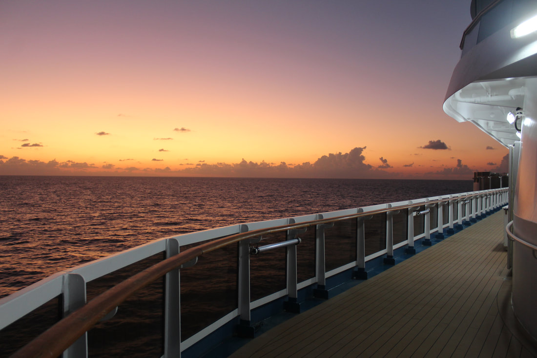 View Of Sunrise From Carnival Breeze