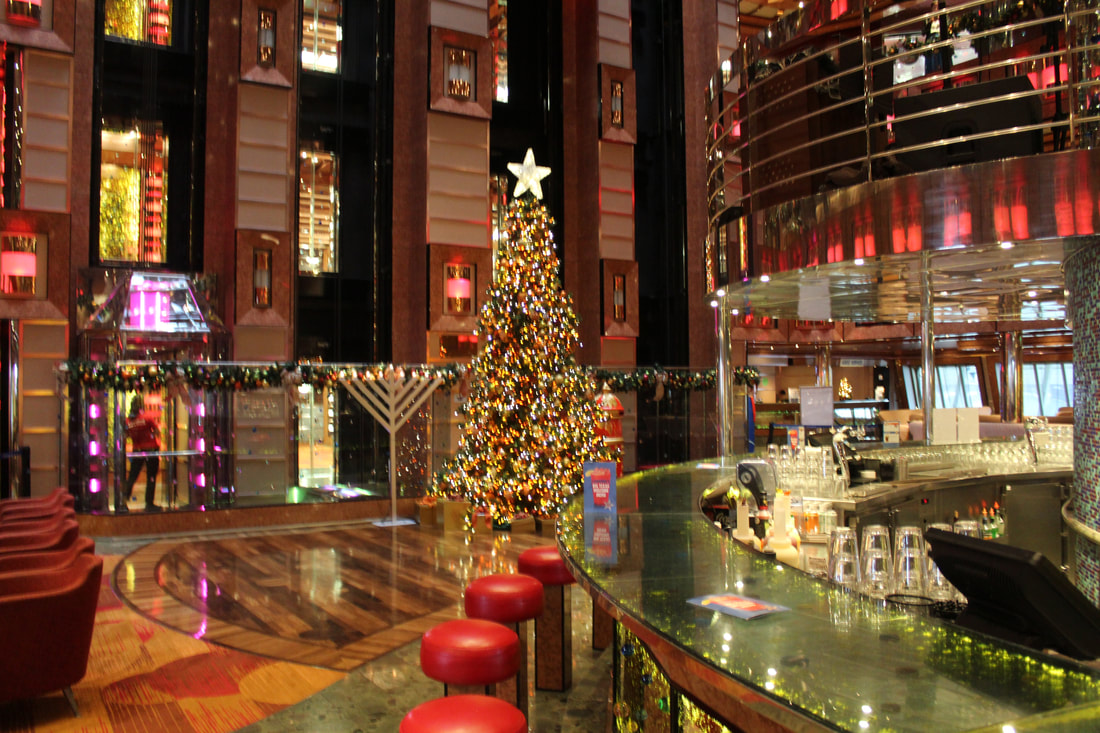 Carnival Dream Atrium Lobby Christmas Tree