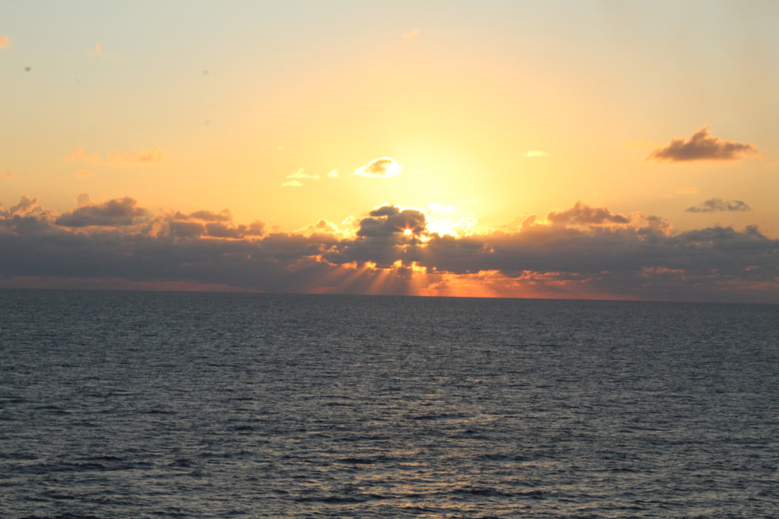 View of Sunset From Carnival Breeze