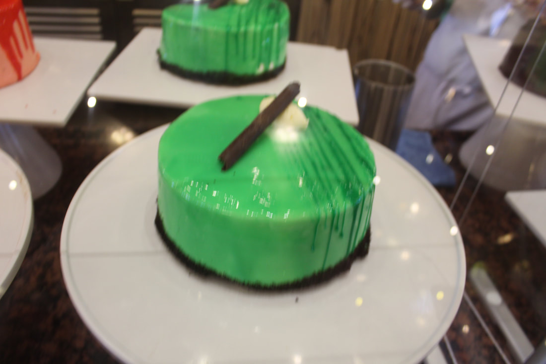 Carnival Dream Green Tea Checkers Cake