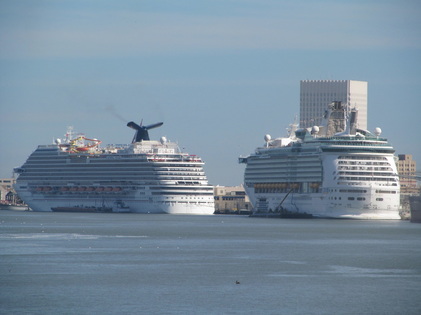 Cruise Ships Docked In Galveston