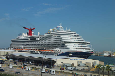 Carnival Dream New Blue Livery Paint In Galveston