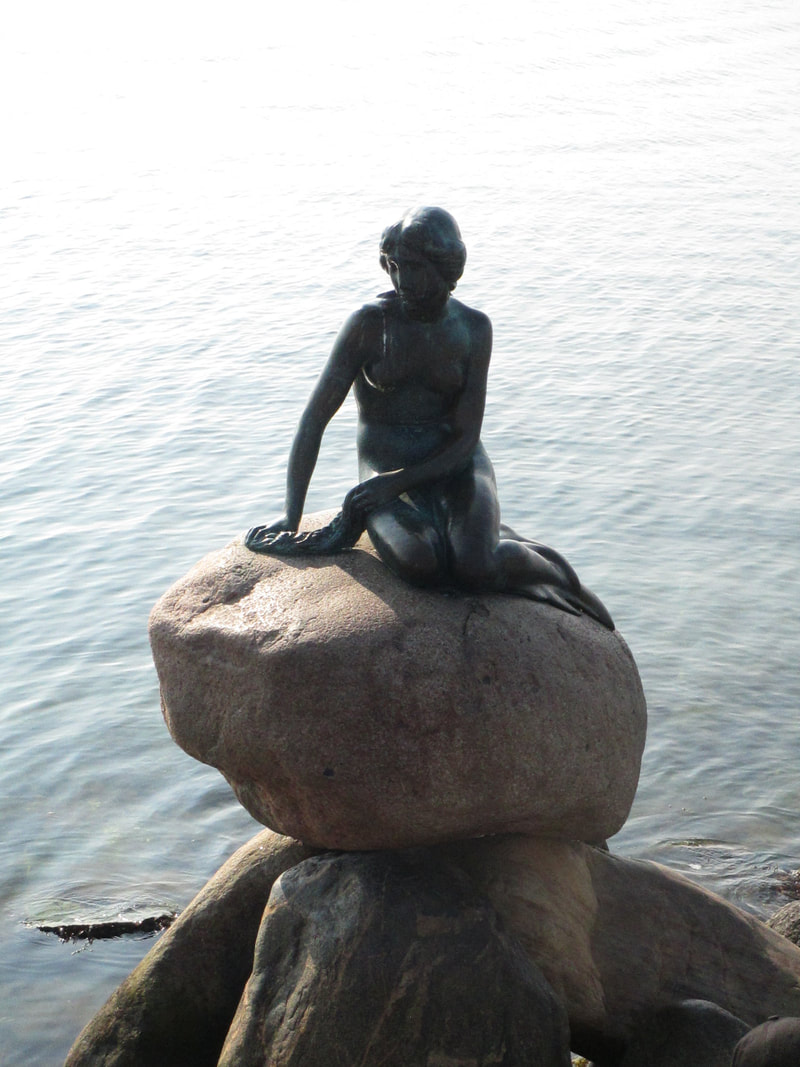 1st stop on tour was famous Little Mermaid honoring Hans Christian Andersen