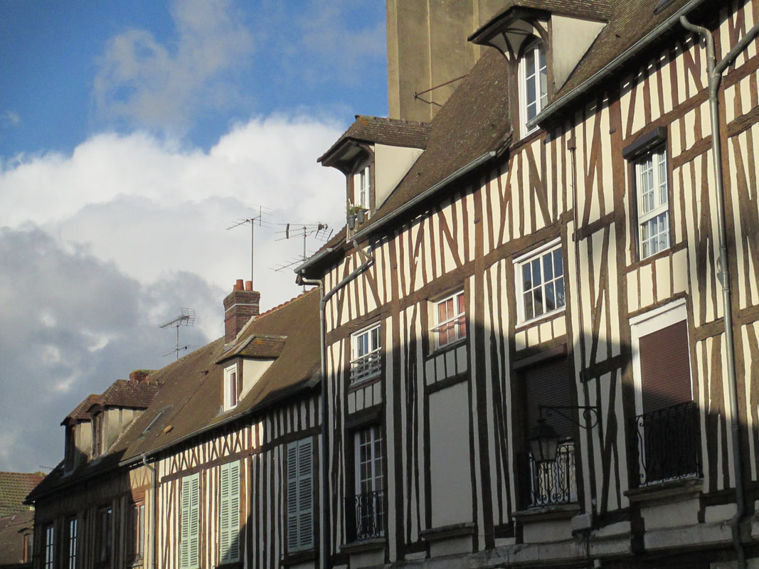 Some of Vernon's half-timbered houses 