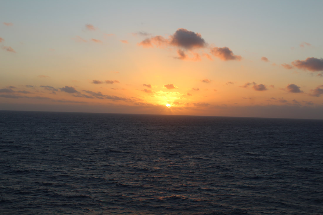 View Of The Sunrise From The Carnival Vista